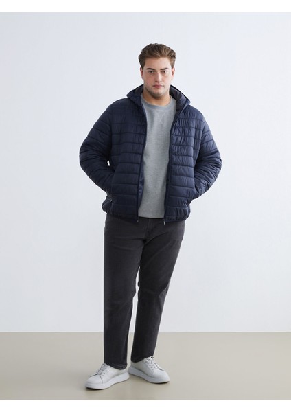 Yeni Sezon Büyük Beden Standart Kalıp Kapüşonlu Erkek Şişme Mont fiyatları