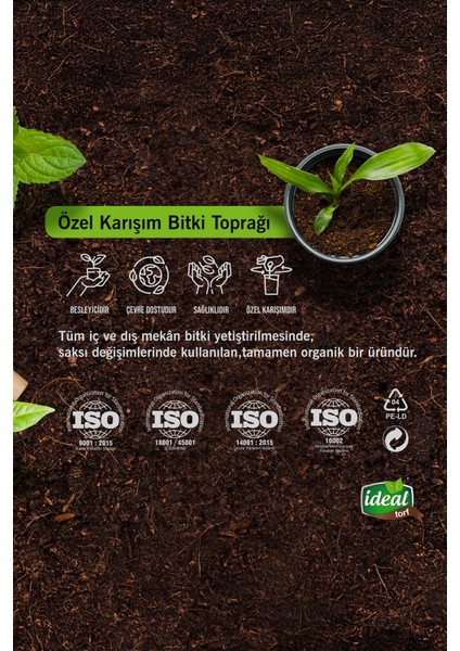 Ideal Torf Bitki Toprağı 10 Litre fırsatları