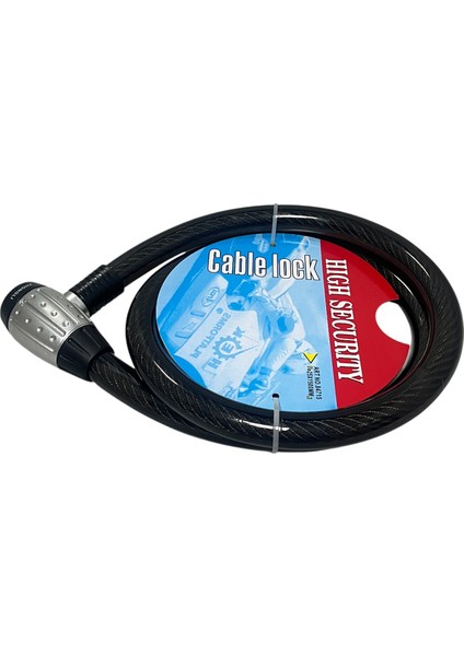 Motosiklet, Bisiklet, Scooter, Bebek Arabası Çelik Mafsallı Bilyeli Halat Kilit 25 x 1500 mm fiyatları