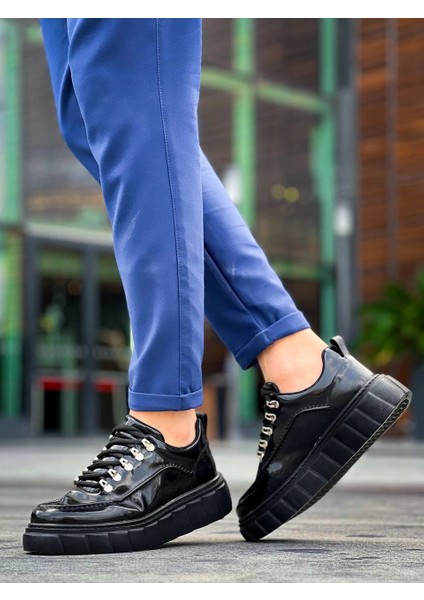 Mtxdpn KB-X10 Kuback Siyah Rugan Siyah Yüksek Taban Günlük Spor Ayakkabı (Numara: 44) modelleri
