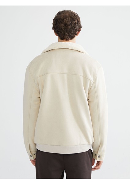 Yeni Sezon Standart Kalıp Kürk Yaka Süet Erkek Mont indirimleri