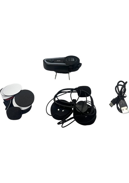 A30 Motosiklet Bluetooth Kask Kulaklık Işıklı Intercom fırsatları