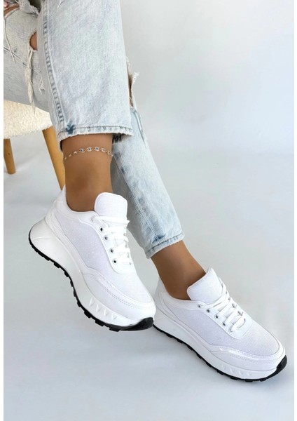 Mtxdpn Edva Beyaz Cilt Bağcıklı Spor Ayakkabı (Numara: 38) fiyatları