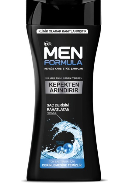 Ipek Men Formula Kepeğe Karşı Etkili Şampuan - Normal Saçlar 480 ml
