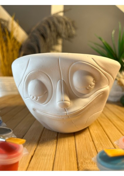 Palyaço Saksı Modeli Taş Boyama Çocuk Gelişimi Aile Etkinliği Sevgili Hobi Taş Boyama Seti modelleri