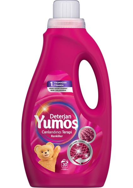 Sıvı Bakım Deterjanı Canlandırıcı Terapi Renkliler 30 Yıkama 1500 ml 4 Adet