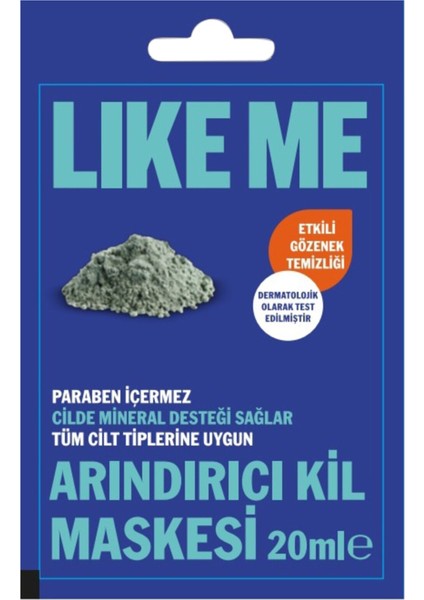 Arındırıcı Kil Maskesi 20 ml 4 Adet