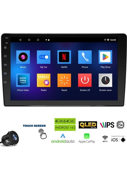 Gladı GL-904 Tablet Multimedya Android 9 Inç Universal 4+64GB 8 Çekirdek
