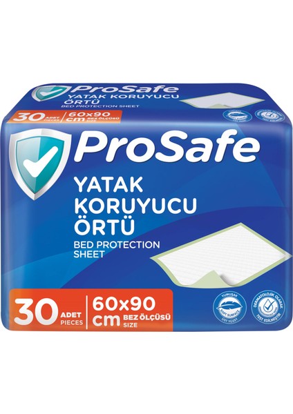 Prosafe Yatak Koruyucu Örtü 30'lu 60 x 90 cm