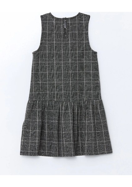 Lcw Kids Gri Bisiklet Yaka Ekose Kız Çocuk Tüvit Elbise fiyatları