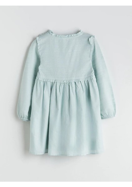 Lcw Kids Mavi Bisiklet Yaka Kız Çocuk Elbise fiyatları