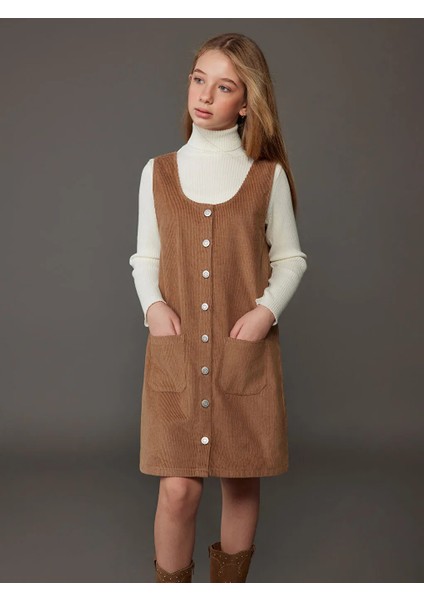 Lcw Kids Krem Rengi Balıkçı Yaka Basic Uzun Kollu Kız Çocuk Triko Kazak fiyatları