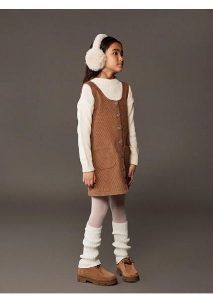 Lcw Kids Krem Rengi Balıkçı Yaka Basic Uzun Kollu Kız Çocuk Triko Kazak modelleri