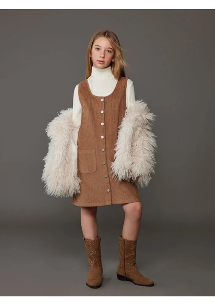 Lcw Kids Krem Rengi Balıkçı Yaka Basic Uzun Kollu Kız Çocuk Triko Kazak fırsatları