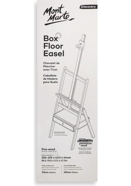 mm Kutulu Yer Tipi Şövale – Çam Ağacı