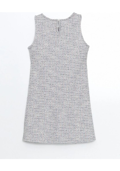 Lcw Kids Gri Bisiklet Yaka Kız Çocuk Tüvit Elbise fırsatları