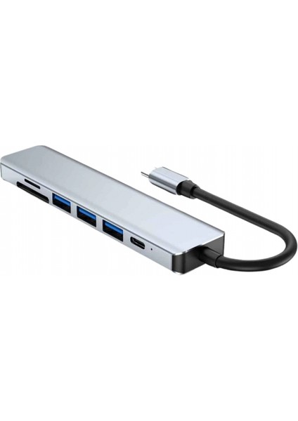 8 Portlu Macbook Çevirici Type C Hub Sd Tf USB Çoğaltıcı Ethernet fiyatları