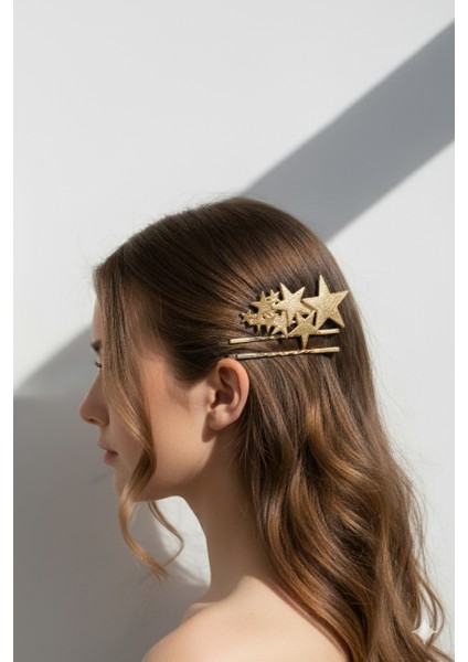 Yıldız Desneli Metal Toka ve 2 Adet Tel Toka, Toplam Üç Adet Metal Toka indirimleri