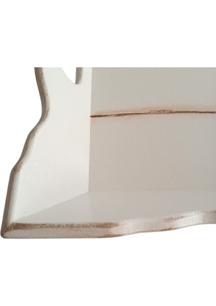 El Boyaması Dalgalı Model Beyaz Ahşap Servis Tepsisi modelleri