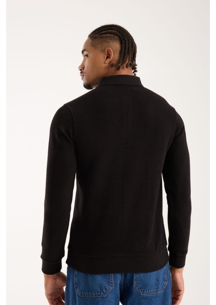 coste Polo Garnili Siyah Regular Fit modelleri