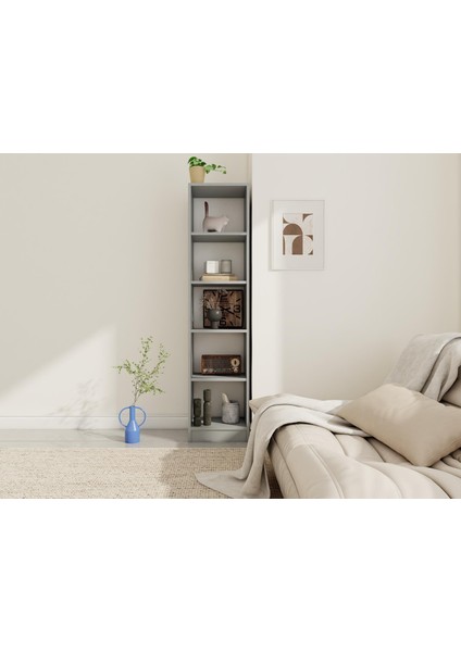 5 Bölmeli Kitaplık Külgri