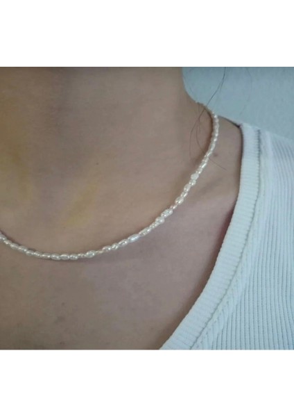 Sertifikalı Gerçek Arpa Inci Kolye