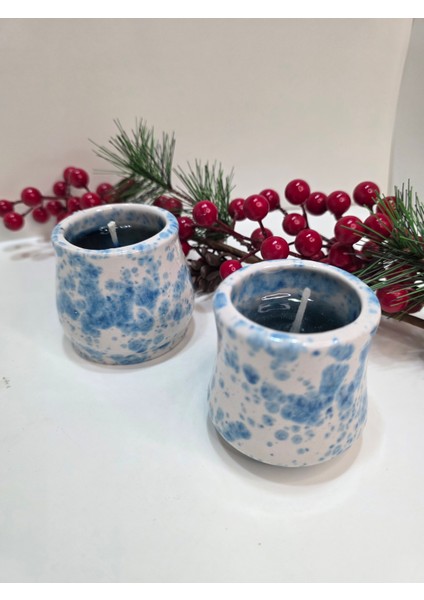 Yılbaşı Temalı Dekoratif Seramik Jel Mum fiyatları