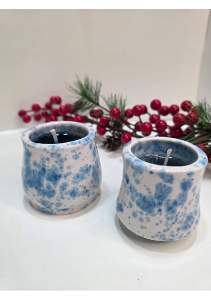 Yılbaşı Temalı Dekoratif Seramik Jel Mum fırsatları