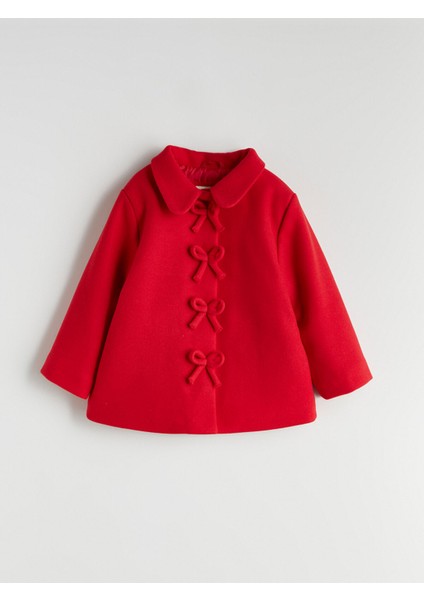 Yeni Sezon Basic Kız Çocuk Kaşe Kaban