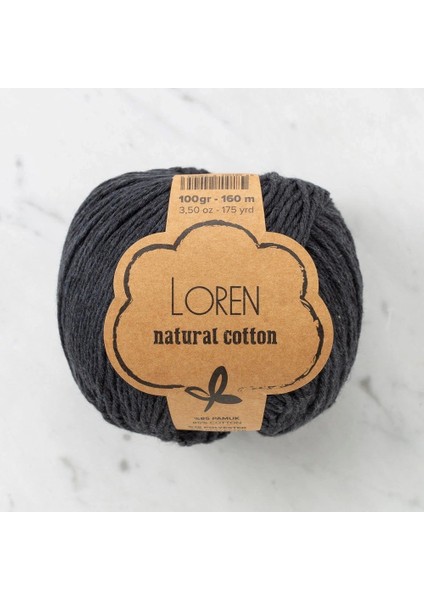 Loren Natural Cotton Füme El Örgü Ipi - R081 - 33911