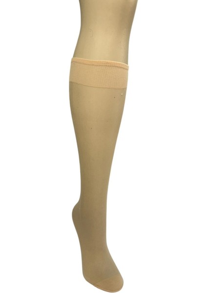 Kadın 12'li Fit 15 Dizaltı Ince Parlak Pantolon Çorap