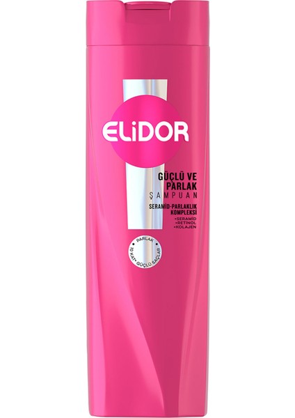 Saç Bakım Şampuanı Güçlü ve Parlak 400 ml 4 Adet