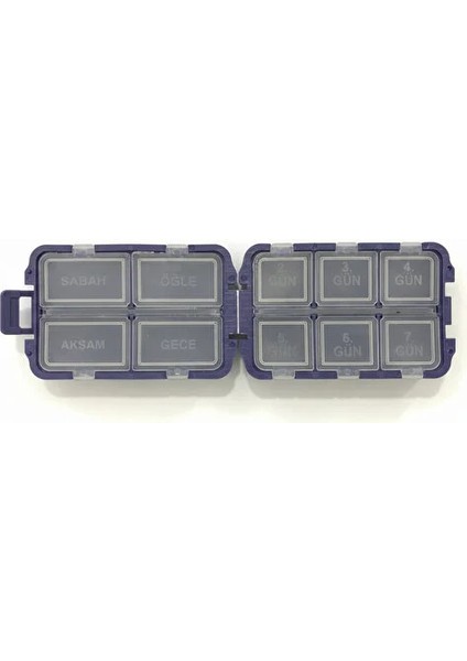 Hapkabı Ilaç Saklama Kutusu Maxi Haftalık Özet Üretim Mor modelleri