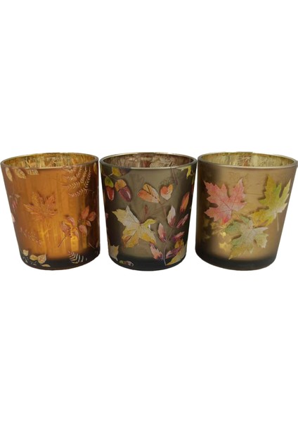 Sonbahar Cam Mumluk 7 x 8 cm