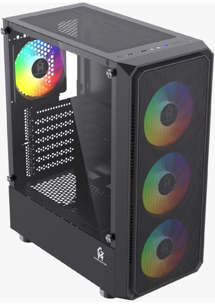 R14 Rainbow 4 Fanlı Atx Gaming Kasa 450W Psu modelleri