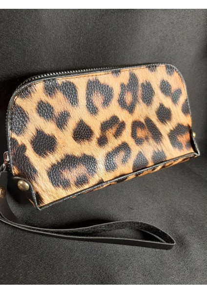 Mryart Leopar Dikdörtgen Suni Deri Cüzdan fiyatları