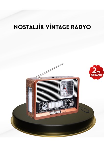 Nostaljik Radyo – Şık Dekoratif Tasarım ve Güvenli 2 Yıl Garanti - MCT7769-2244
