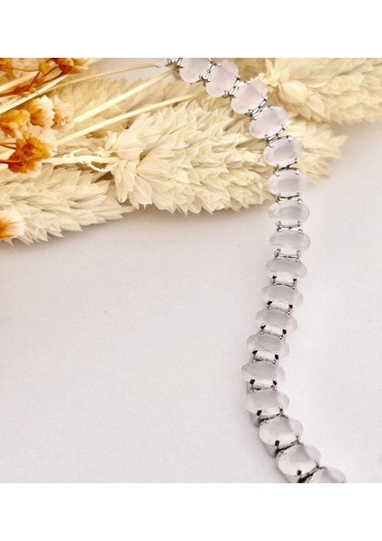 Su Yolu Kadın Bileklik Pembe Taşlı Gümüş Renk fiyatları