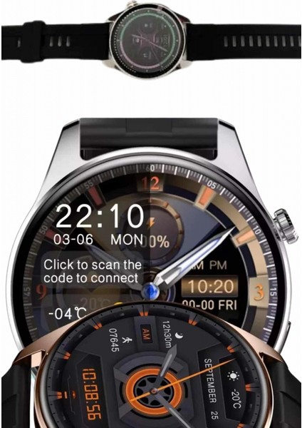 Yeni Nesil Akıllı Saat Çift Kordonlu 1.5 Inç Yuvarlak Ekran Gps ve Nfc Uyumlu fırsatları