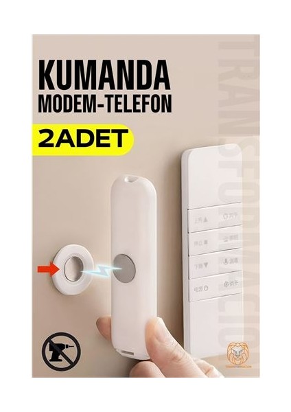 Hsnet Mıknatıslı Çok Amaçlı Kumanda Telefon Tutucu 2 Adet - ?77?57E4-8G7977