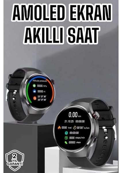 Akıllı Saat Bluetooth Bağlantılı Amoled Ekran Uyku ve Sağlık Takibi - ?09?73E1-5G2809 fiyatları