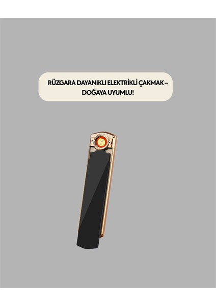 Rüzgar Geçirmez Elektronik Çakmak – Modern Tasarım Metal Gövde - ?72?36E9-1G7372 fiyatları