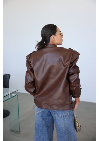 Premium Biker Deri Ceket fırsatları