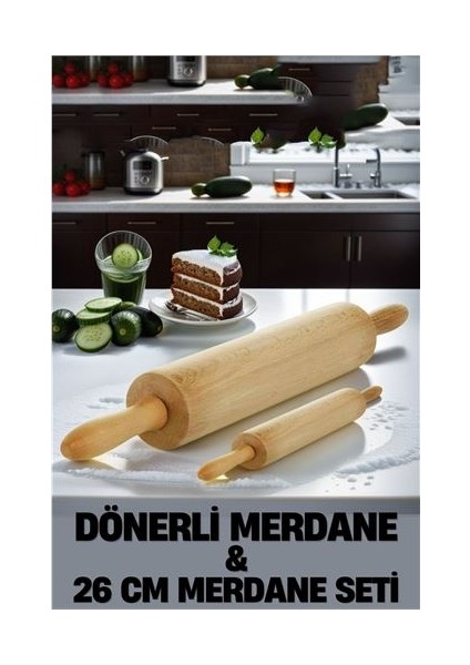 Hsnet Kendinden Dönerli Merdane 2 Li Set Fabelle Design - ?54?77E8-6G8554