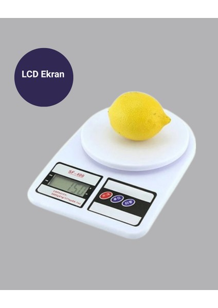 LCD Ekranlı Hassas Dijital Mutfak Terazisi – 5kg Kapasite 1g Hassasiyet - ?57?76E6-7G4657 modelleri