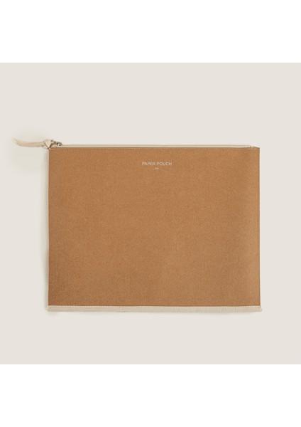 Kanvas Fermuarlı Kılıf A4 Natural