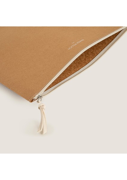 Kanvas Fermuarlı Kılıf A4 Natural fiyatları