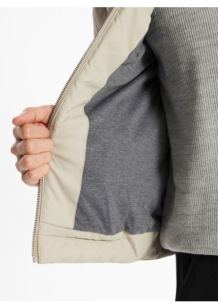 Yeni Sezon Slim Fit Dik Yaka Erkek Deri Görünümlü Mont fırsatları