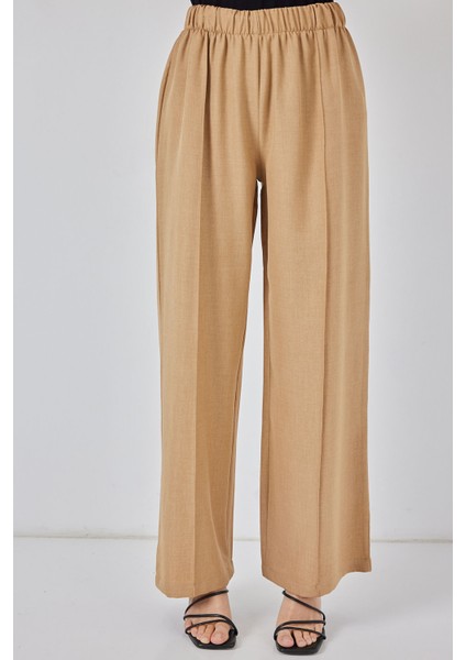 Kadın Keten Kimono Ikili Takım 6727 - Bisküvi indirimleri