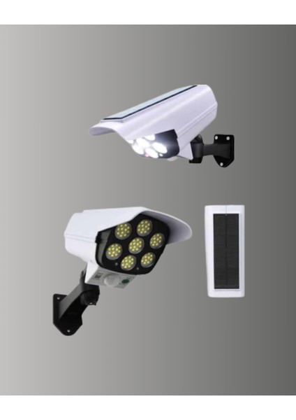 Güneş Enerjili LED Lamba + Güvenlik Kamerası Görünümlü– 5-8 M Hareket Alg? - ?76?91E7-6G9 fırsatları
